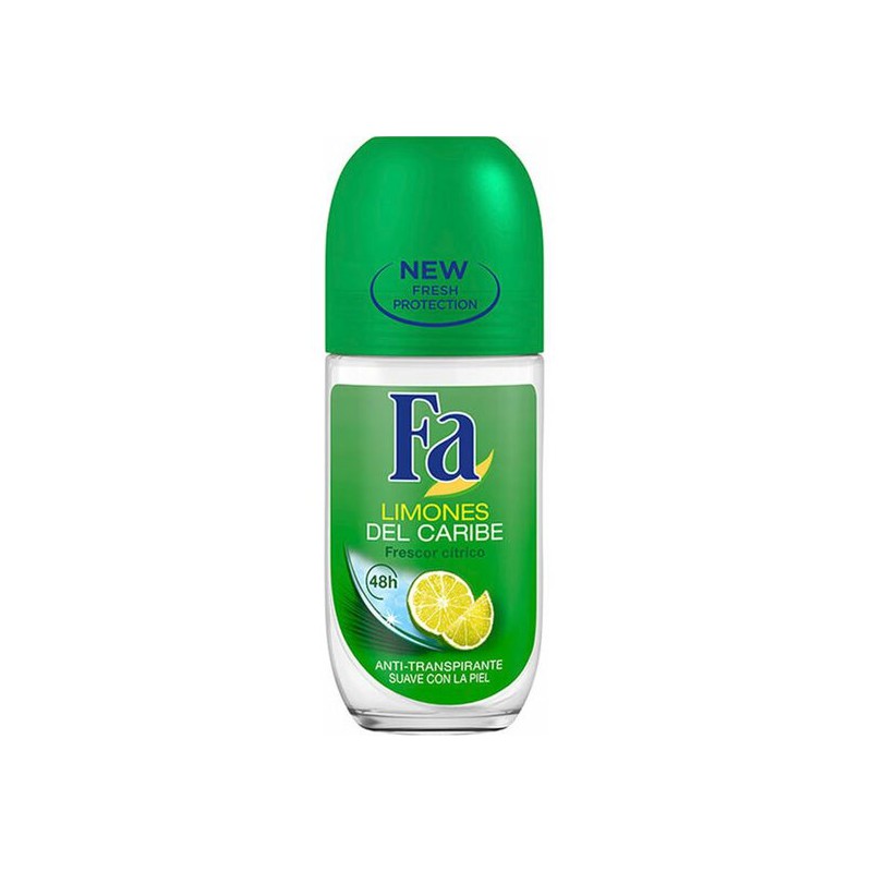 DESODORANTE FA LIMONES DEL CARIBE ROLL-ON 50ML