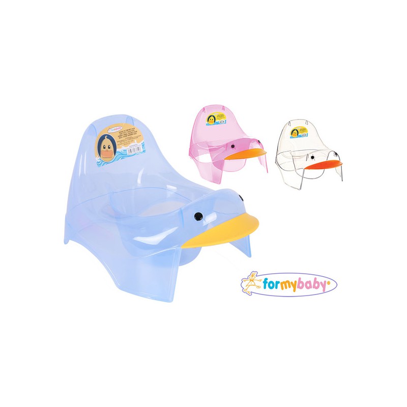 SILLA ORINAL INFANTIL TRANSPARENTE DUCK FOR MY BABY - COLORES SURTIDOS