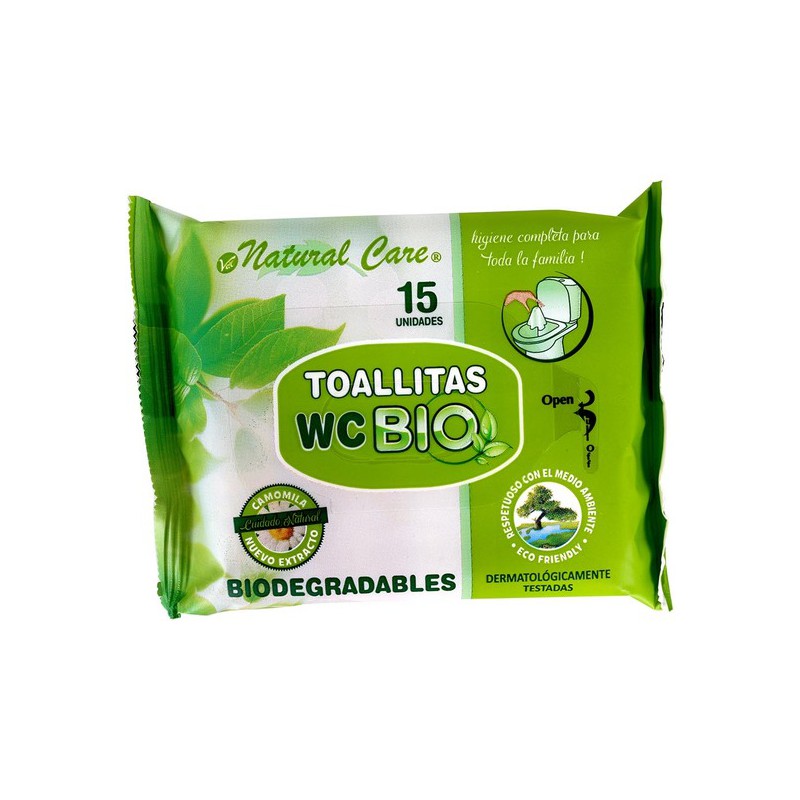 TOALLITA WC BIO 15 UDS NATURAL CARE