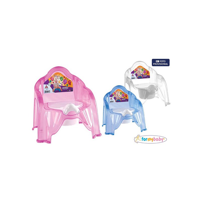 SILLA WC BEBE TRANSPARENTE FORMYBABY - COLORES SURTIDOS