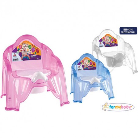 SILLA WC BEBE TRANSPARENTE FORMYBABY - COLORES SURTIDOS