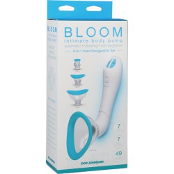 BLOOM -VENTOSA DE CLITORIS Y PEZONES /TURQUESA,BLANCO