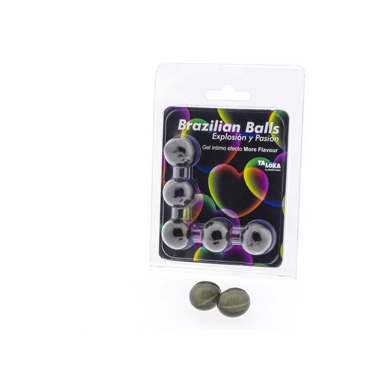 5 BRAZILIAN BALLS EXPLOSION DE AROMAS GEL EXCITANTE EFECTO MORE FLAVOUR