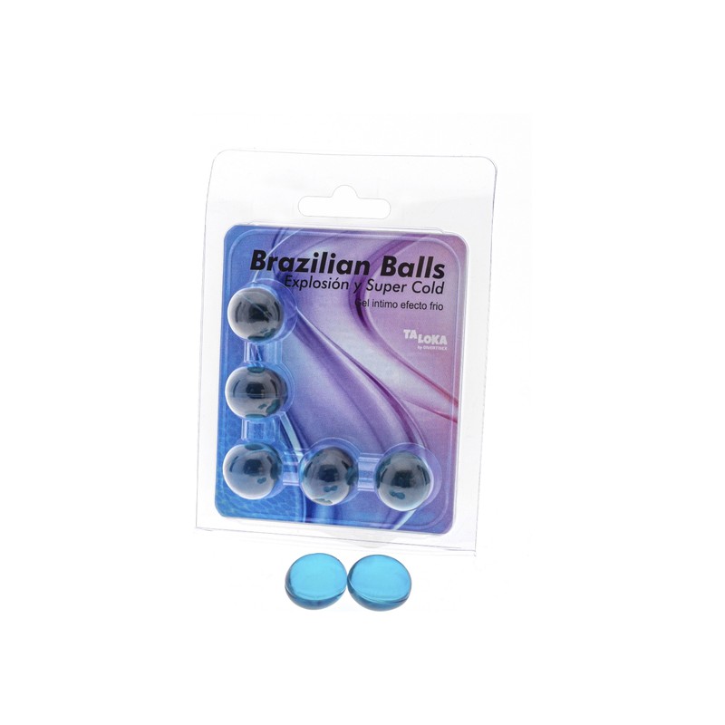 5 BRAZILIAN BALLS EXPLOSION DE AROMAS GEL EXCITANTE EFECTO FRIO