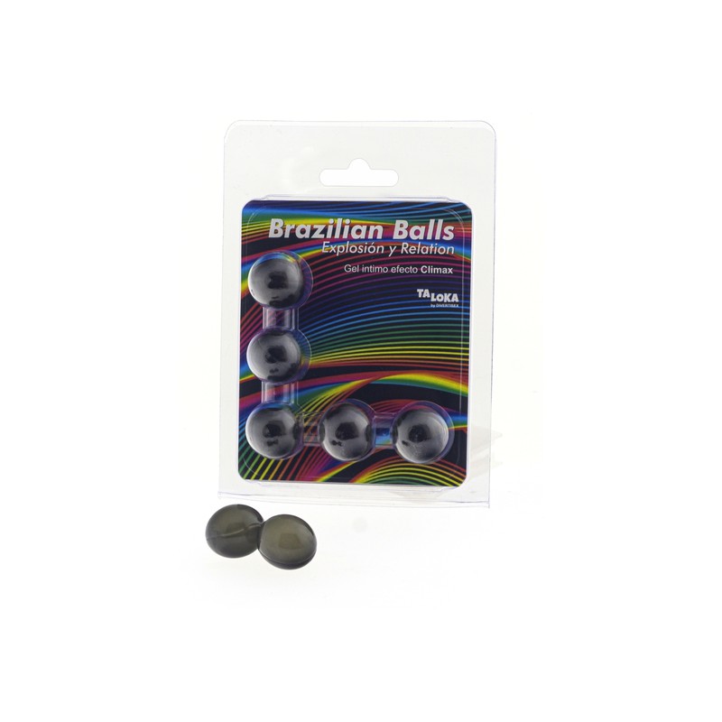 5 BRAZILIAN BALLS EXPLOSION DE AROMAS GEL EXCITANTE EFECTO CLIMAX