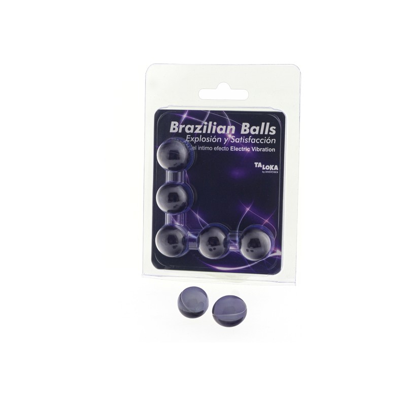 5 BRAZILIAN BALLS EXPLOSION DE AROMAS GEL EXCITANTE EFECTO ELECTRIC VIBRACIÓN