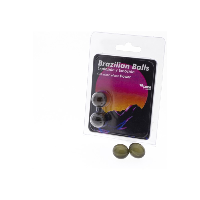 2 BRAZILIAN BALLS EXPLOSION DE AROMAS GEL EXCITANTE EFECTO POWER