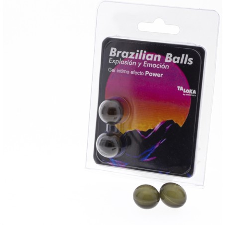 2 BRAZILIAN BALLS EXPLOSION DE AROMAS GEL EXCITANTE EFECTO POWER