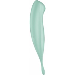 SATISFYER TWIRLING PRO+ SUCCIONADOR Y VARITA VIBRADORA CON APP CONNECT - VERDE