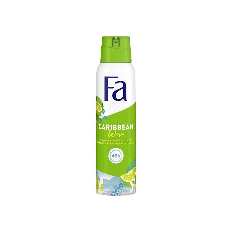 DESODORANTE FA LIMON CARIBE - 150 ML.