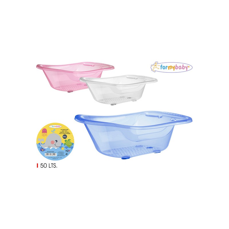 BAÑERA INFANTIL TRANSPARENTE 50LT. FORMYBABY