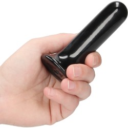 THUMBY - GLASS VIBRATOR - WITH SUCTION CUP AND REMOTE - RECHARGEABLE - 10 VELOCIDADES - NEGRO