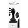 GLOBY - GLASS VIBRATOR - WITH SUCTION CUP AND REMOTE - RECHARGEABLE - 10 VELOCIDADES - NEGRO