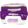 TOALLITA BEBE CREMA 200 UNDS C/TAPA