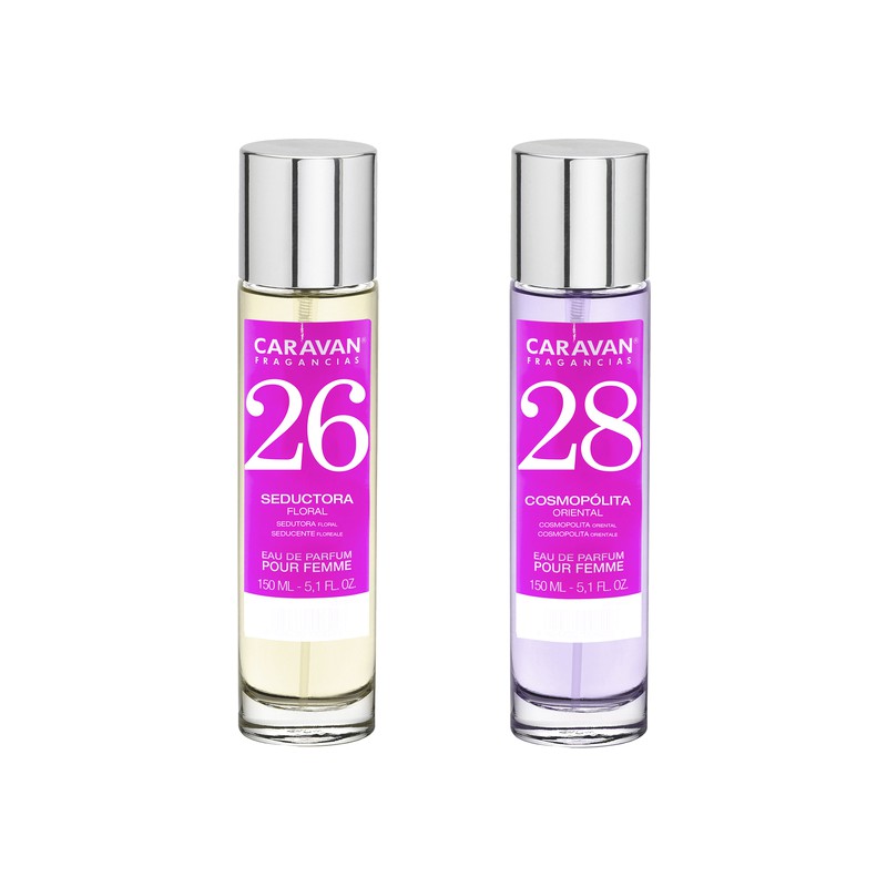 SET DE 2 PERFUMES CARAVAN PARA MUJER Nº28 Y Nº 26