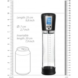 BOMBA AUTOMÁTICA PREMIUM RECARGABLE LCD - TRANSPARENTE