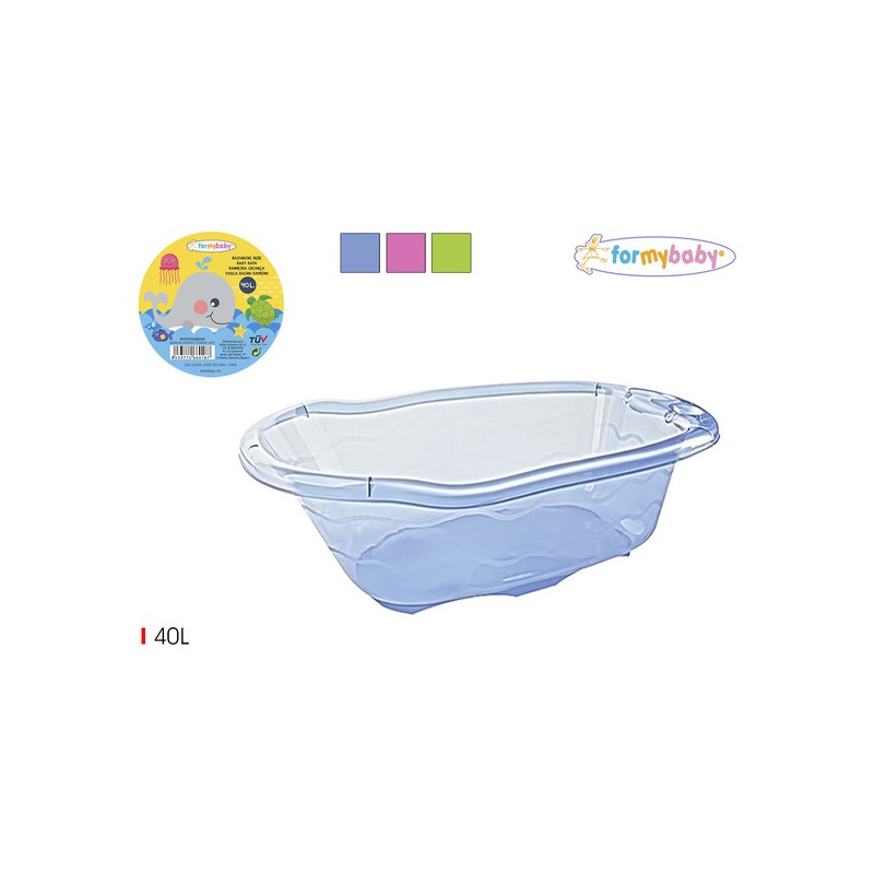 BAÑERA INFANTIL TRANSPARENTE 40L FORMYBABY