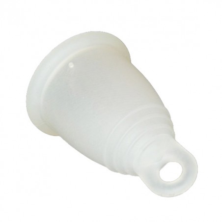 COPA MENSTRUAL CLASICA ANILLA TRANSPARENTE MEDIANA