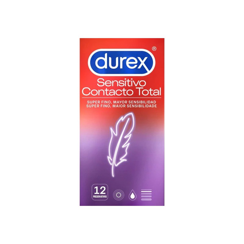 DUREX SENSITIVO CONTACTO TOTAL 12 UDS